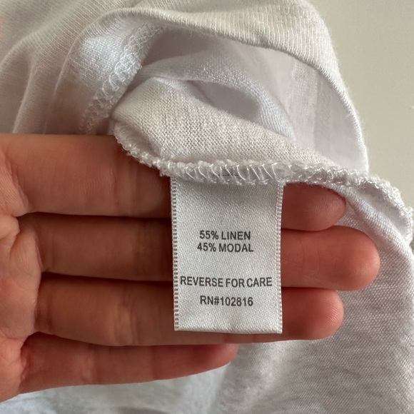 Garnet Hill Linen Blend Tank - Picture 3 of 3